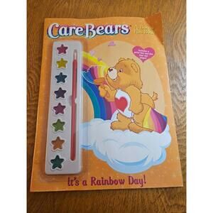 NIB Care Bears Bonus Fun Book with paints